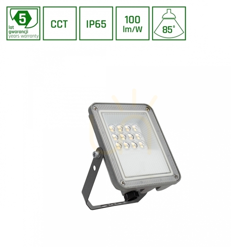 Skontrolujte LED reflektor Noctis Max CCT 10W 230V IP65 148x112x28mm sivý 5 rokov záruka