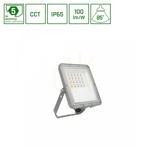 Skontrolujte LED reflektor Noctis Max CCT 20W 230V IP65 175x134x28mm Sivá 5 rokov záruka