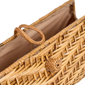 Prírodná ratanová clutch kabelka BAZAR BIZAR The Clutch-a-lot 28 cm small 6