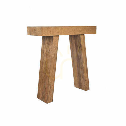 Skontrolujte Konzolový stolík Bazar Bizar The Stance z teakového dreva, prírodný, 86 cm