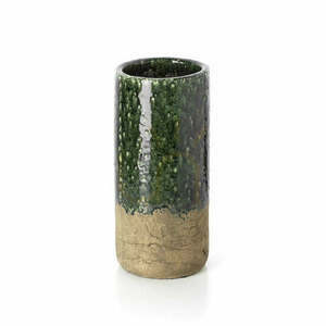 Kameninová váza BAZAR BIZAR Moss Cylinder L, zeleno-béžová, 38 cm small 1