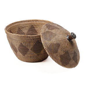 Prútený úložný kôš Crown Baskets prírodná hnedá 55x55x52 cm small 6