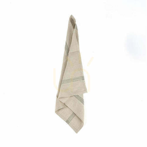 Skontrolujte Kuchynská utierka Lint Biscuit prírodná čierna 45x45 cm Table Linen