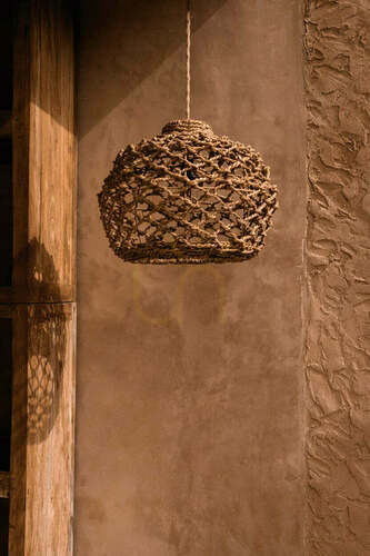 Skontrolujte Prívesné svietidlo Banara prírodné S, handmade Pendant Lamps