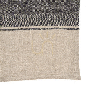 Kuchynská utierka The Linen Moody Natural Black 50x70 cm small 2