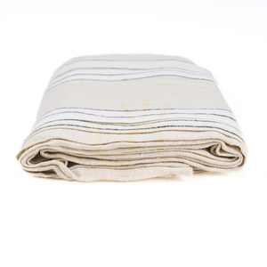 Obrus Provence prírodný čiernobiely 150x300 Table Linen small 6
