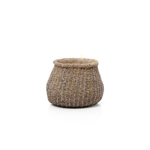 Hrnce Handmade Planters Kvetináč Faux-Puff hnedý S small 2