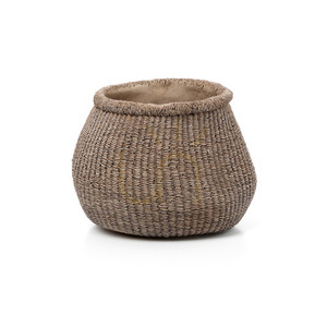 Hrnce Planters Kvetináč Faux-Puff hnedý L 25x23,5x19 cm small 2