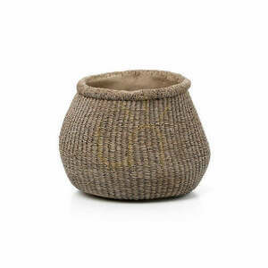 Hrnce Planters Kvetináč Faux-Puff hnedý L 25x23,5x19 cm small 0