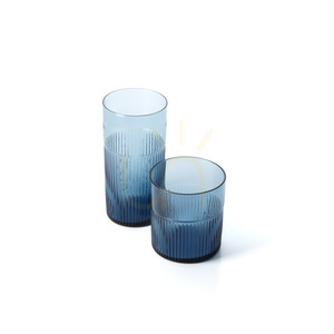 Pohár Azure Rippled High Tumbler modrý small 4