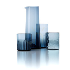 Pohár Azure Rippled High Tumbler modrý small 7
