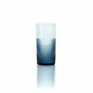 Pohár Azure Rippled High Tumbler modrý small 0