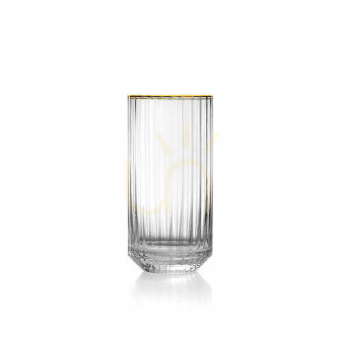 Skontrolujte Highball pohár Bazar Bizar The Golden Sip 375 ml so zlatým okrajom