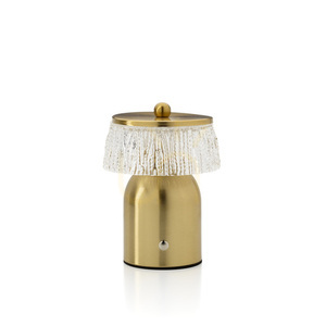 Stolová LED lampa BAZAR BIZAR Disco Muffin USB mosadz 16,5 cm CNCL003 small 3