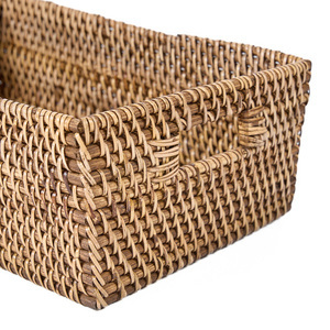 Ratanový úložný kôš Baskets 33x22x13 cm prírodná hnedá small 2