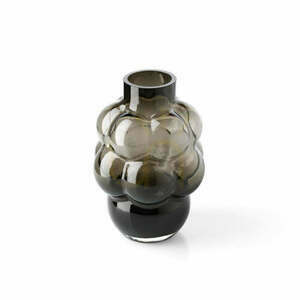 Sklenená váza Grape tmavosivá L Glass Collection small 1