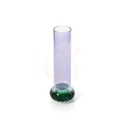 Skontrolujte Sklenená váza Bazar Bizar Violet Quartz, fialovo-zelená, 19,2 cm