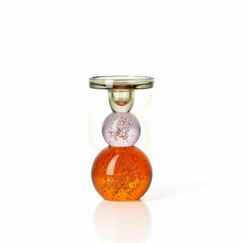 Skontrolujte Sklenený bublinkový svietnik Bubble Jewel 15,7 cm