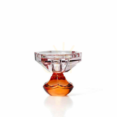 Skontrolujte Svietnik BAZAR BIZAR Sunset Bloom z recyklovaného skla ružovo-oranžový 10,3 cm