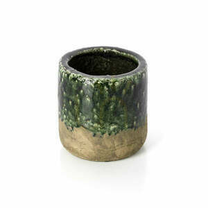 Kvetináč BAZAR BIZAR The Moss Planter Concrete Green M 15 cm small 0