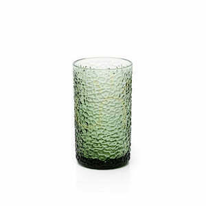 Sklenená váza Green Pebble zelená 14 cm small 1