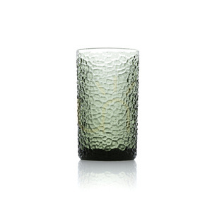 Sklenená váza Green Pebble zelená 14 cm small 3