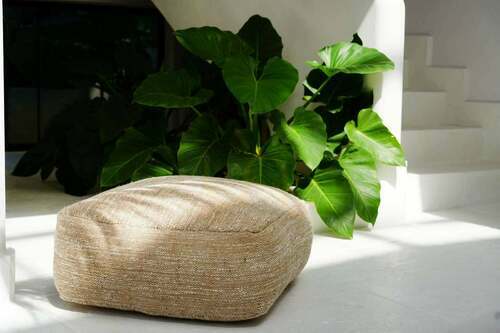Skontrolujte Pufa béžová 60x60x25 cm Pouffe