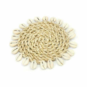 Podložka pod poháre z morskej trávy 12 cm prírodná small 0