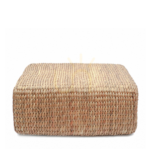 Pouf z hyacintu prírodný 60x60x30 cm Pouffe M small 2