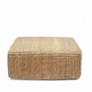 Pouf z hyacintu prírodný 60x60x30 cm Pouffe M small 0