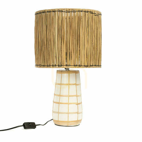 Skontrolujte Stolová lampa Molokai biela prírodná 51 cm Handmad e