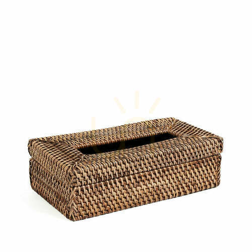 Skontrolujte Ratanový box na papierové vreckovky Baskets, prírodná hnedá, 27×14×9 cm