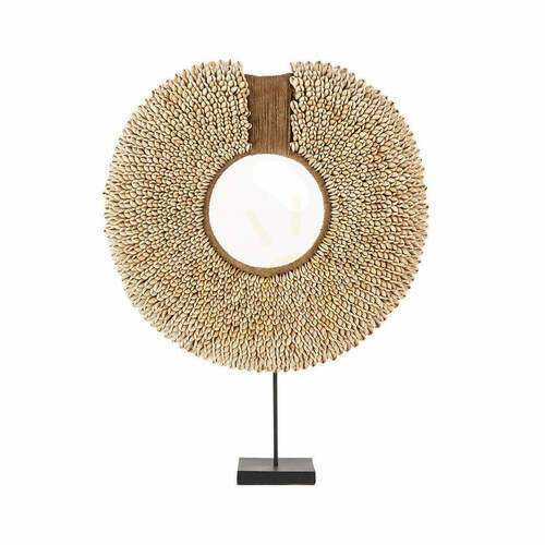 Skontrolujte Dekorácia mušľa Réunion na stojane prírodná 48 cm Stand Decoration