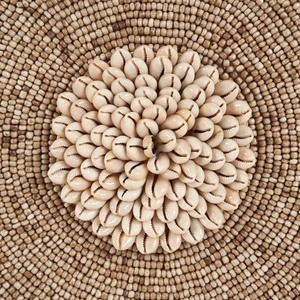 Dekoračná mušľa na stojane Guadeloupe, prírodná biela, 55 cm, Stand Decoration small 7