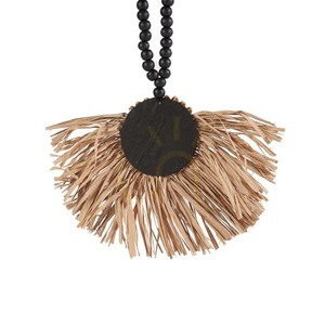 Rafia tassel prírodná čierna 70 cm, handmade príslušenstvo small 6