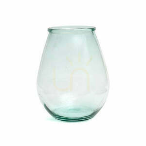 Sklenená váza Qiezi modrá L Glass Collection small 0