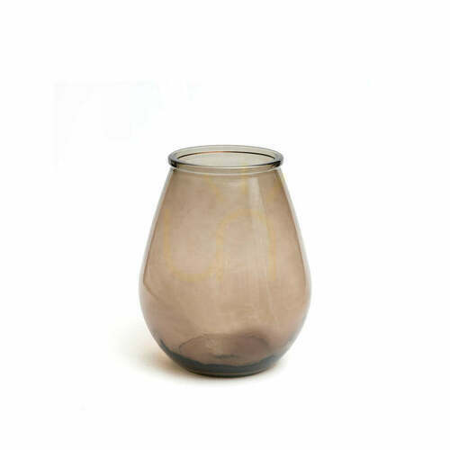 Skontrolujte Sklenená váza Qiezi béžová M, Glass Collection