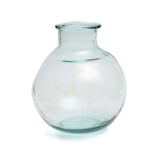 Váza Yugang Glass Collection modrá 31 cm small 2