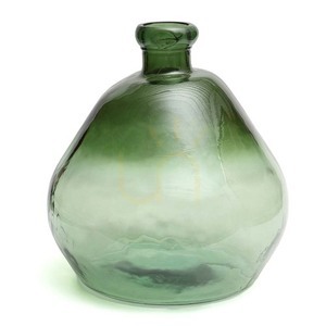 Váza BOLAI zelená z recyklovaného skla 45×45×50 cm Bazar Bizar small 2
