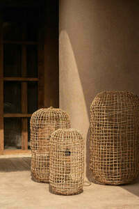 Prívesné svetlo Kuso Natural XL Oversized Collection, prírodné 50×50 cm small 1