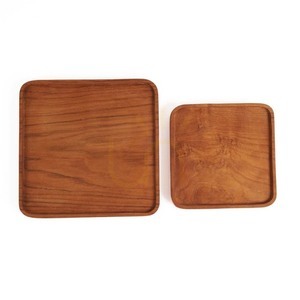 Štvorcový tanier z teakového dreva The Teak Square Plate M 20 x 20 cm prírodný small 2