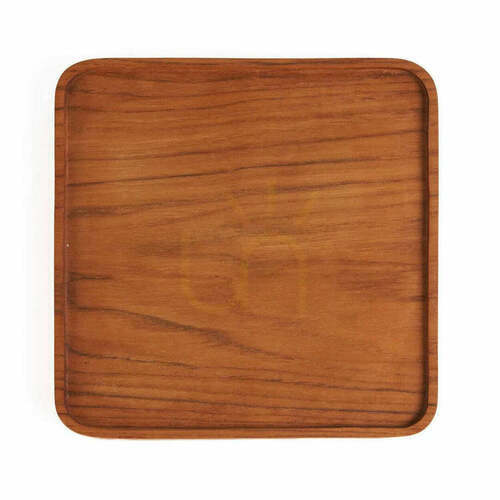 Skontrolujte Servírovacia doska z teakového dreva 15x15 cm prírodná štvorcová