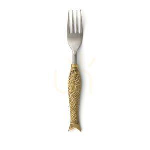 Vidlička na ryby 21 cm paslená oceľová jednostranne zahnutá small 2