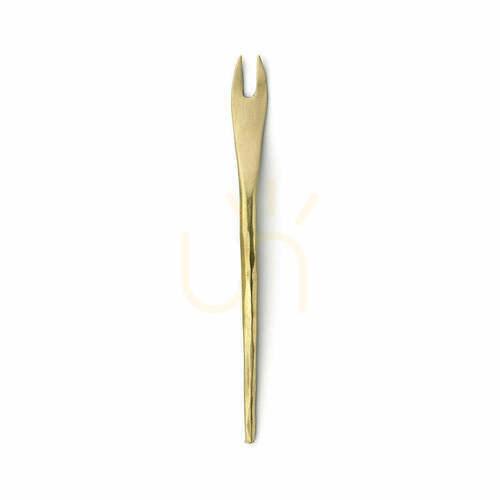 Skontrolujte Olivová vidlička zlatá L 12 cm