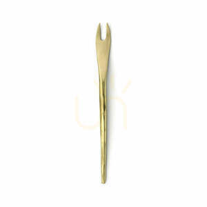 Olivová vidlička zlatá L 12 cm small 0