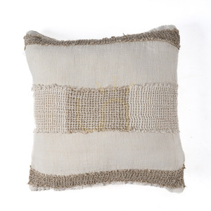 Obliečka na vankúš 50x50 cm ľanová biela naturale small 6