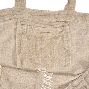 Nákupná taška Bazar Bizar Tote-ally z prírodného ľanu, 40 × 40 cm small 11