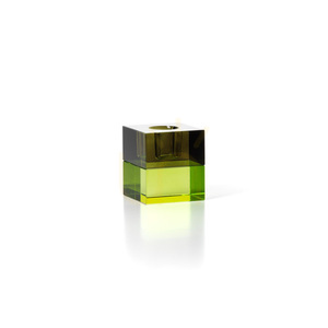 Sviečkový svietnik Gem Blocks Green Smoke 5 cm small 4