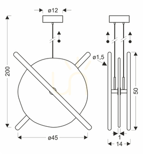 Závesná lampa RELAX biela LED 15W CANDELLUX 31-50816 small 3