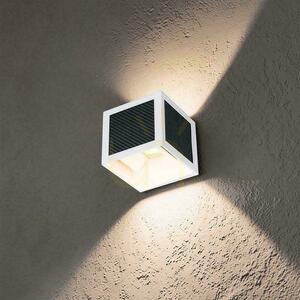 V-TAC solárne/USB nástenné svietidlo 9W LED COB biela kocka 10x10cm IP65 senzor pohybu VT-408CCT 900lm small 5